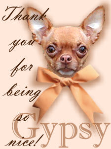Thankyou card from Gypsy 10/01